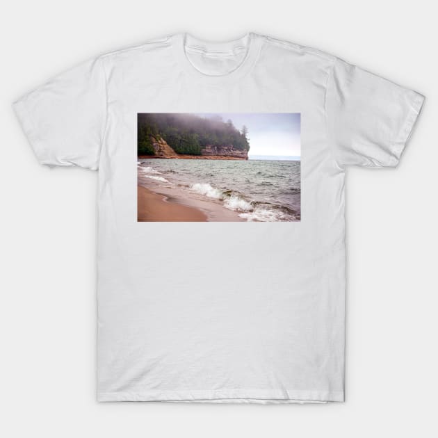 Pictured Rocks - Miner's Beach T-Shirt by Colette22